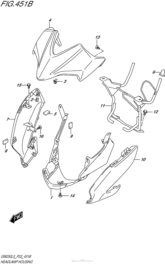 Headlamp Housing (Gw250Zl5 P33)