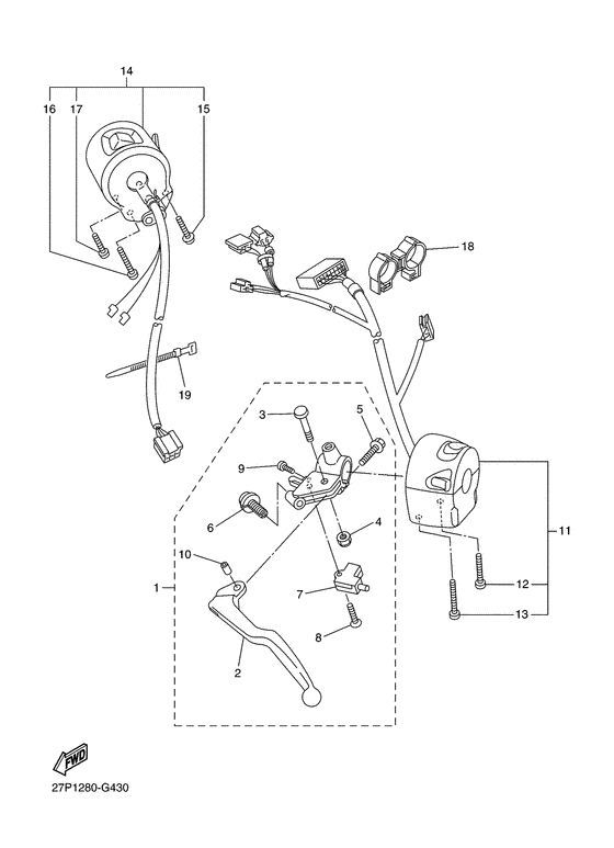 Handle switch & lever