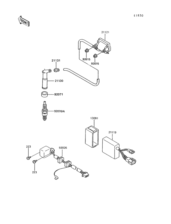 KL600 Система зажигания