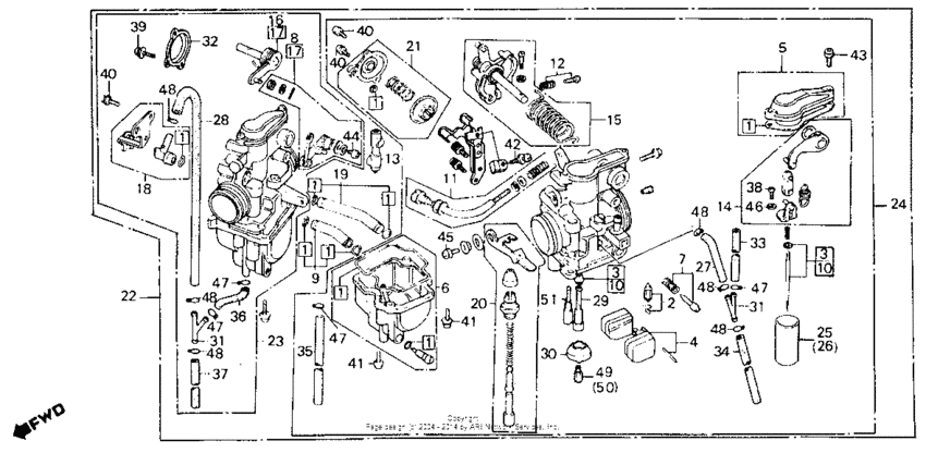 A carburetor 86-87