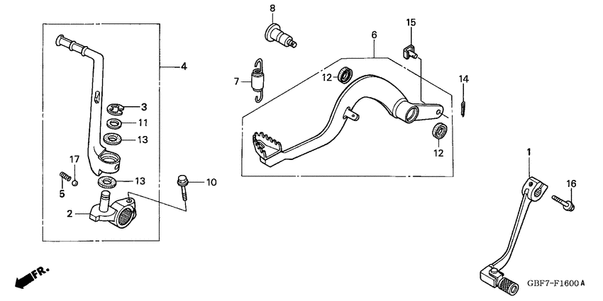 Brake pedal assy
