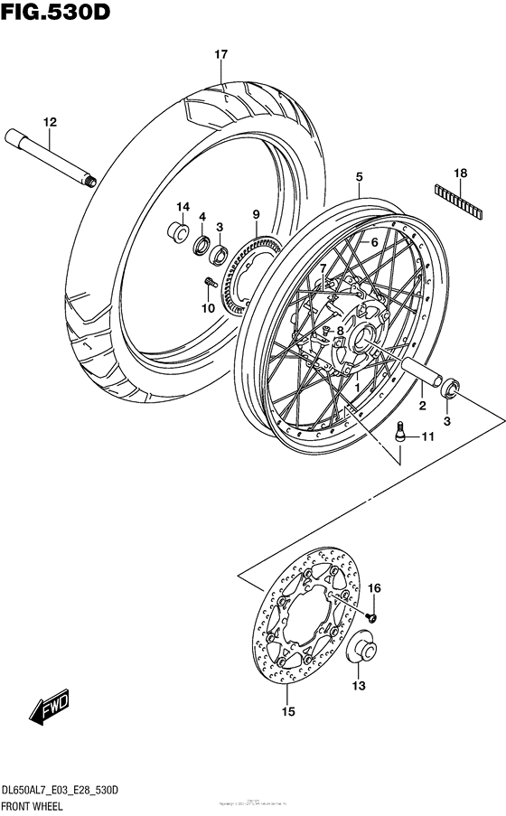 Front Wheel (Dl650Xal7 E03)