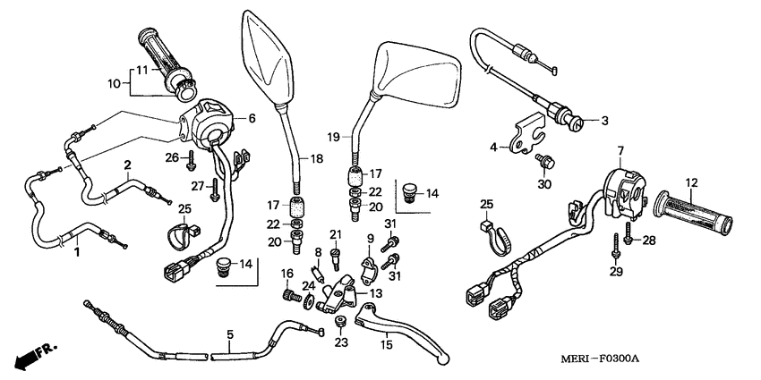 Handle lever/switch/ cable