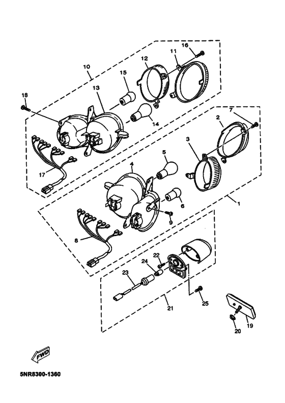 Taillight unit ass`y