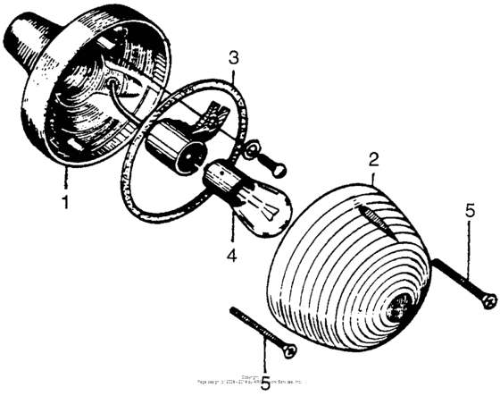 P50 Задний фонарь