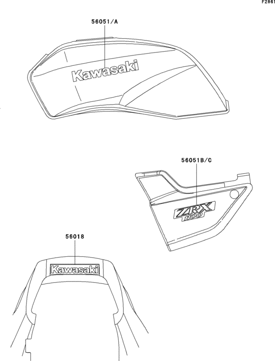 ZR1100 Decals(zr1100-c1 / c2)