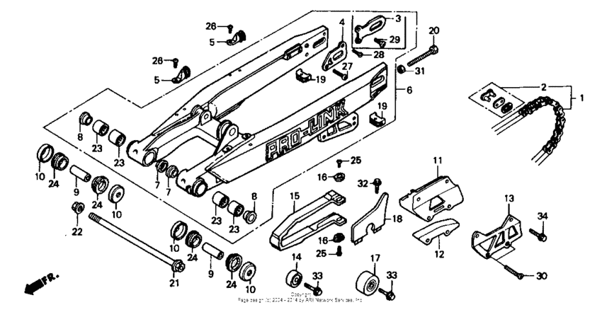 Swingarm 87-88