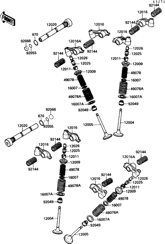 VN1500 Клапана
