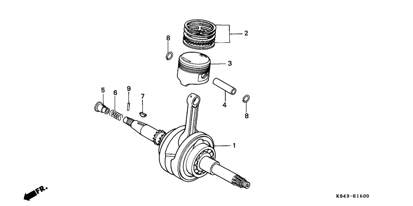 Crankshaft/piston