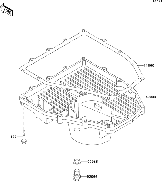 ZX600 Маслянный поддон