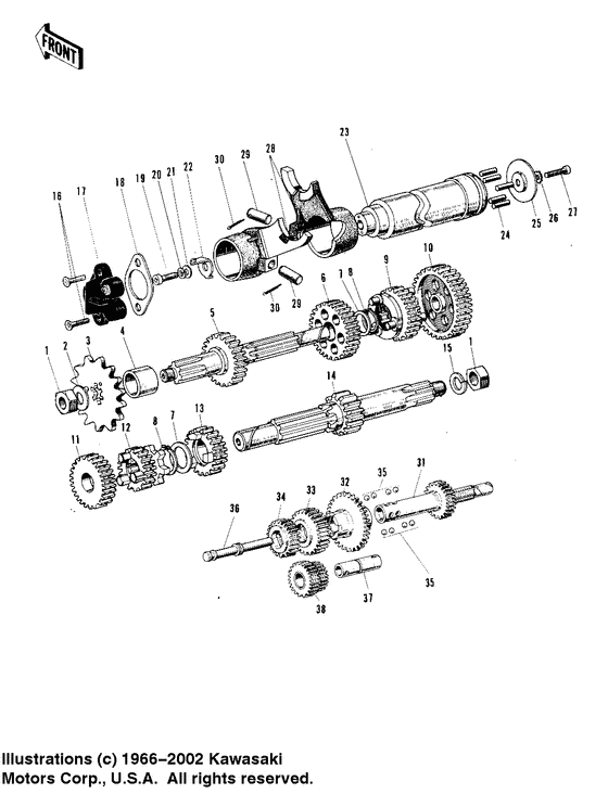 Transmission/change drum