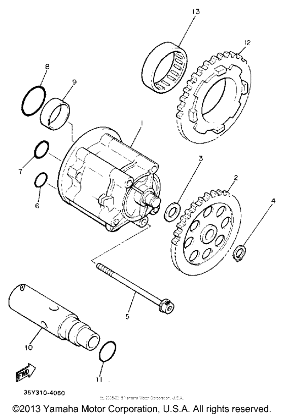 FJ1200AC Масляный насос