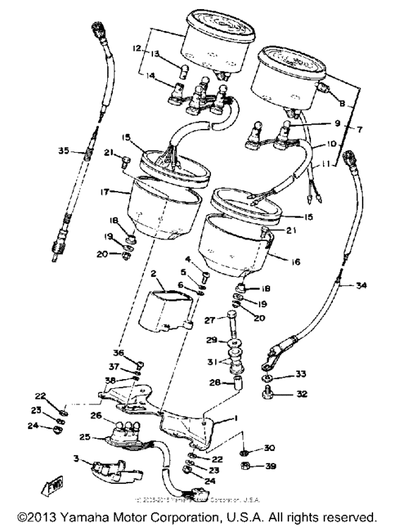 Speedometer-tachometer