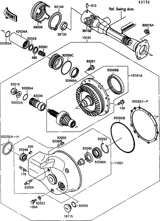 Drive shaft/final gear(1/2)