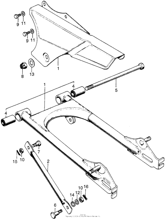 Swingarm + chain case