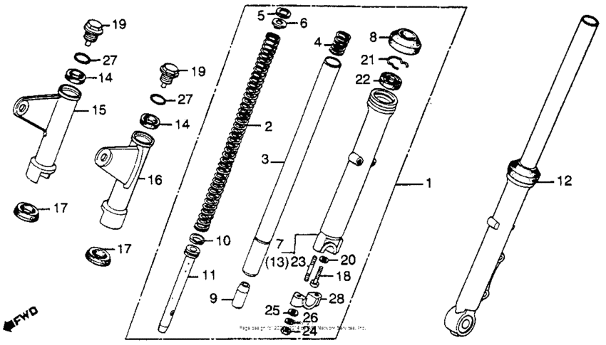Front fork 80