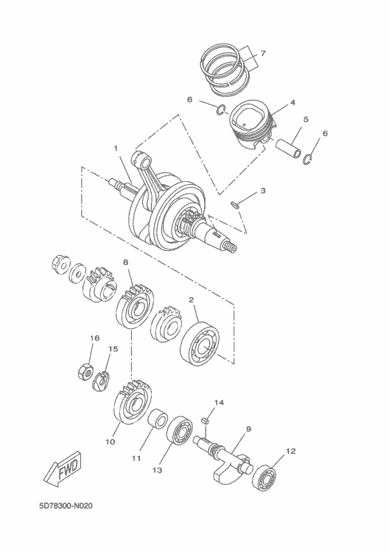 Crankshaft & piston