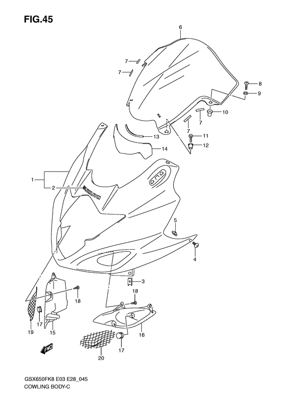 Cowling body