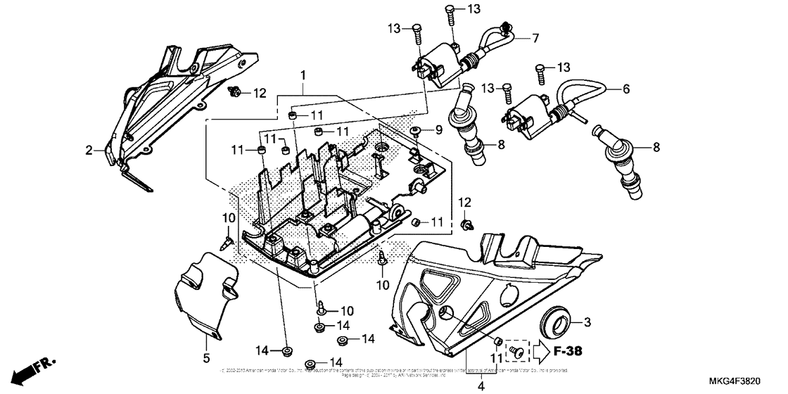 CMX500 (ABS) Катушка зажигания