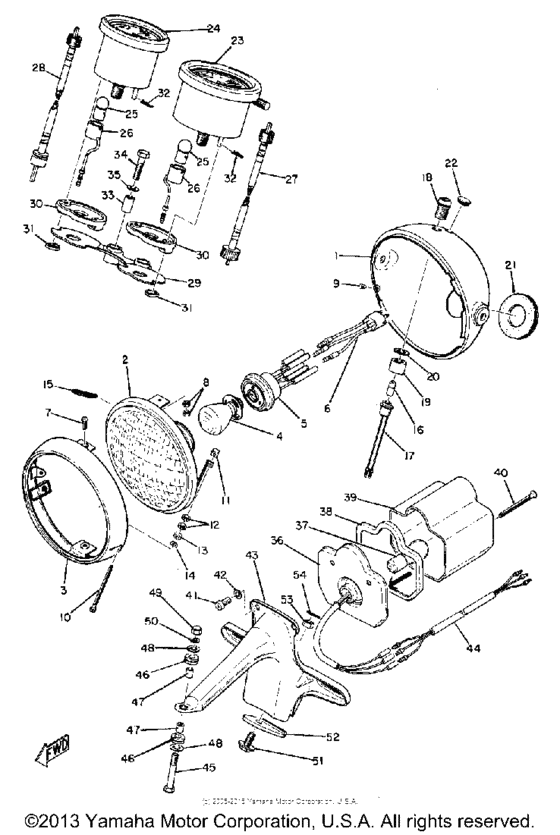 Head lamp & tail lamp