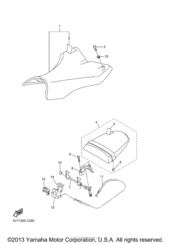 YZF-R1S Сиденье