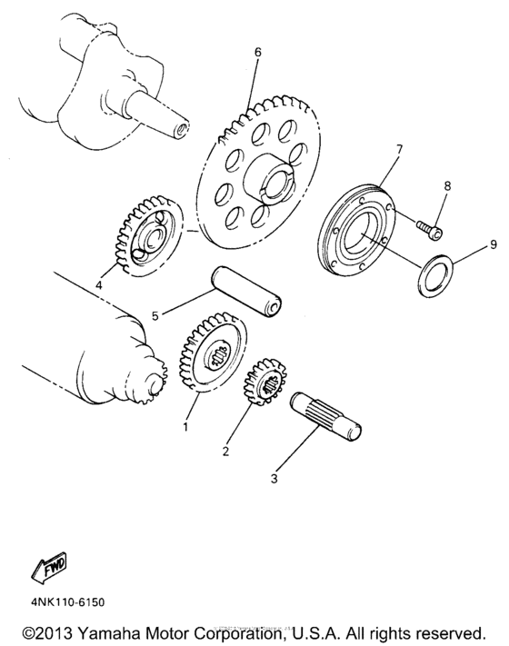 XVZ13AH Муфта стартера