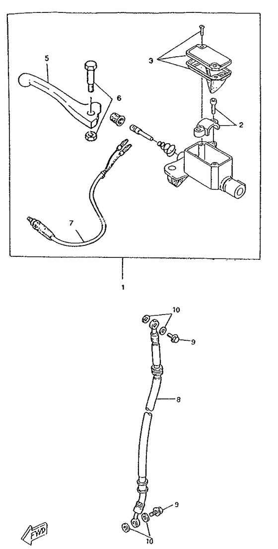 CW50RS Главный тормозной цилиндр