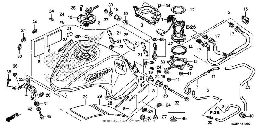 Fuel tank + fuel pump