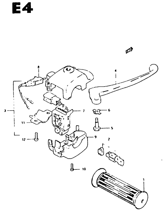 Front brake lever - switch