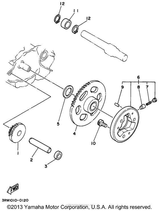 XT225H Муфта стартера