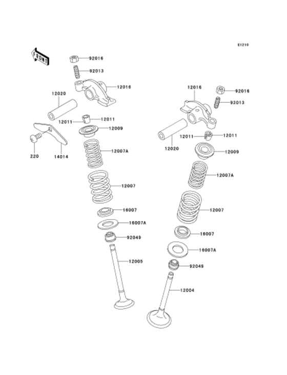 Rocker arms/valves