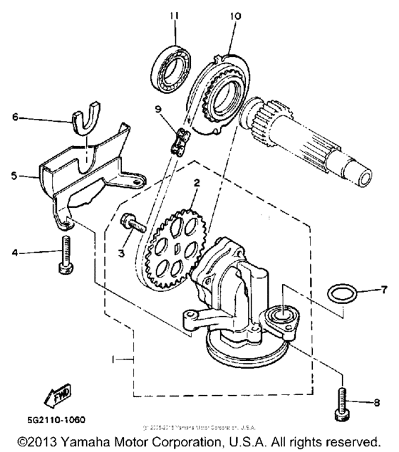 XJ900RK Масляный насос