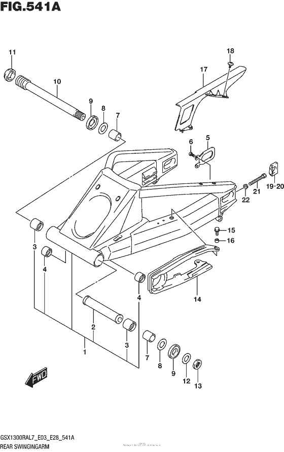Rear Swingingarm (Gsx1300Ral7 E03)