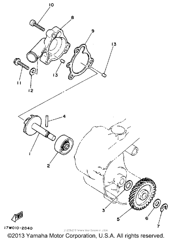 DT50W Водяной насос