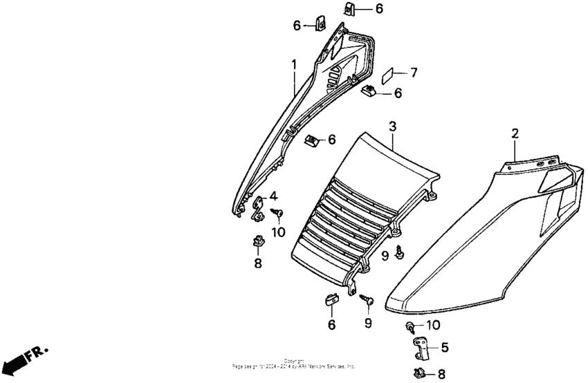 CN250 Обтекатель передний верхний