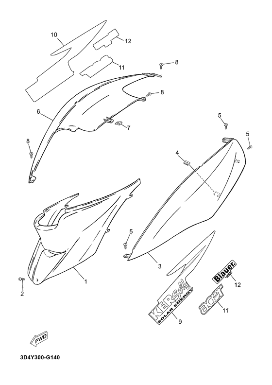CS50Z Боковые обтекатели