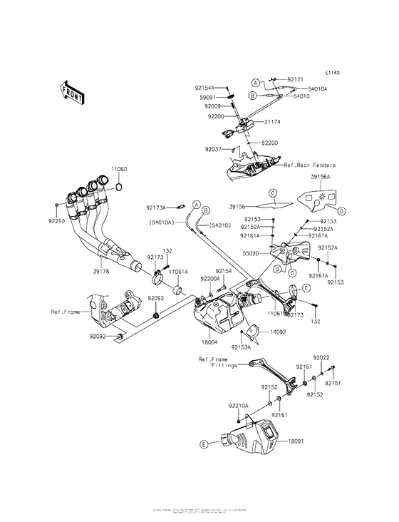 ZX1000 Глушитель