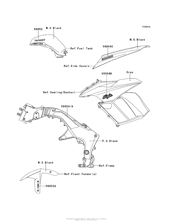 ZX1000 Decals (Black)(Hcf)