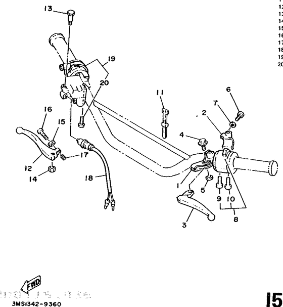 Handle switch. lever