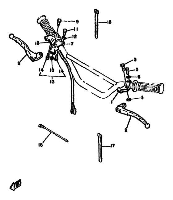 Handle switch. lever