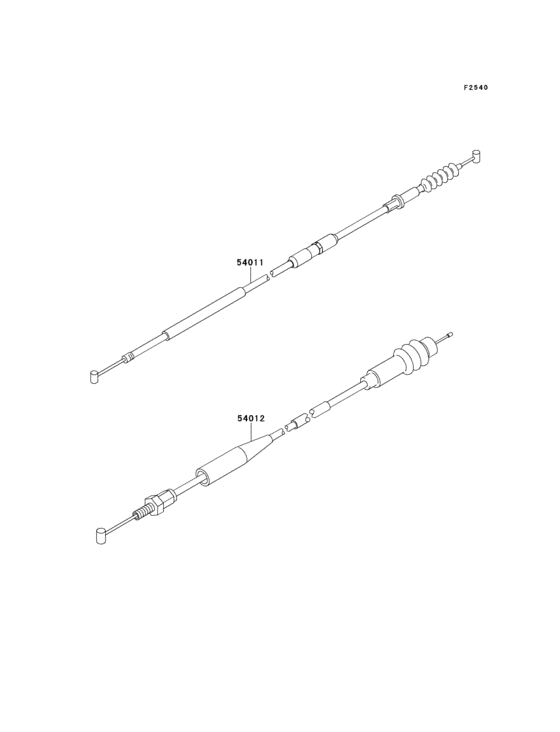 KX125 Тросы управления