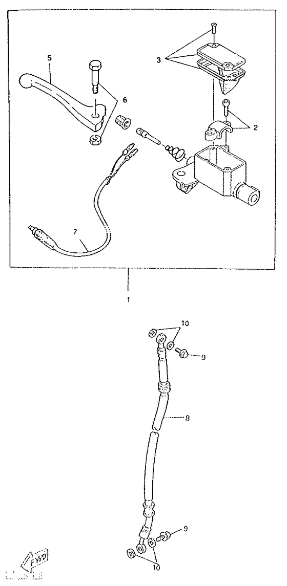 CW50RS Главный тормозной цилиндр