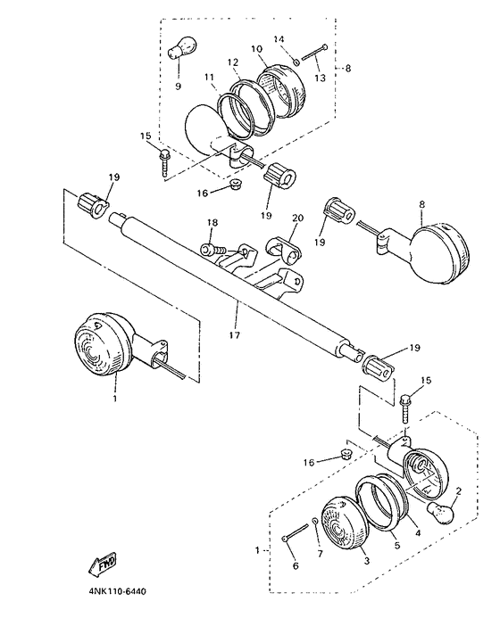 XVZ13AH Поворотники