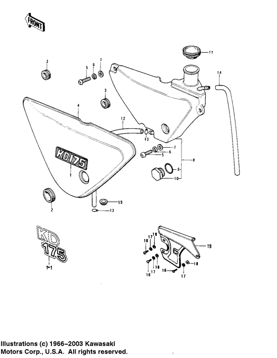 Side cover/oil tank/chain cover