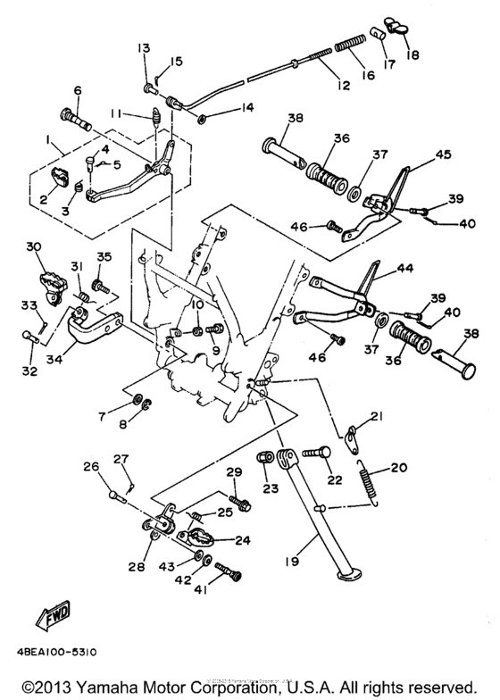 XT225K Подножки