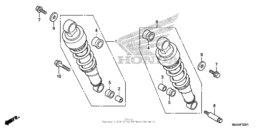 Rear shock absorber (2)