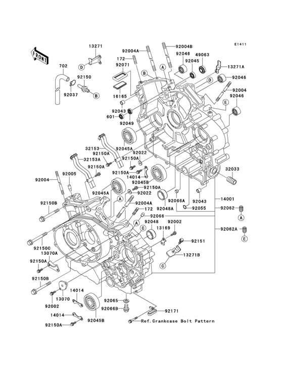 Crankcase(1/2)(vn1500-n1/n2)