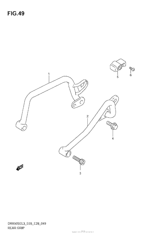 Rear Grip (Dr650Sel3 E03)