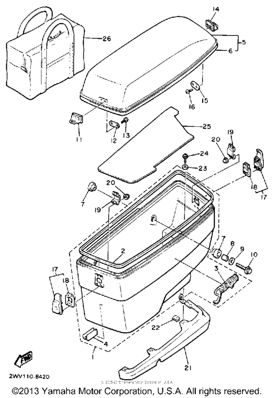 XVZ13U Боковые кофры