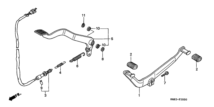 Brake pedal assy